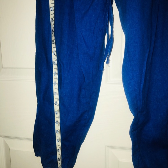 NWT- Nana USA Royal Blue Summer Pantsuit/Jumpsuit w/Rouching/Halter Top Sz: 2XL - Picture 9 of 11